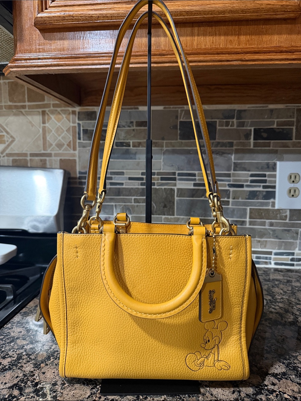 Disney X Coach Women's Rogue Bag 25 with Mickey Mouse